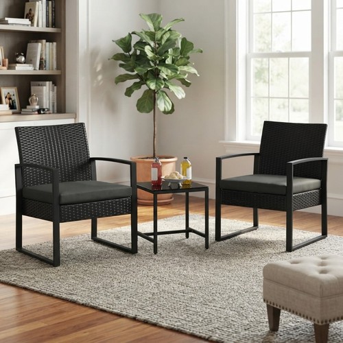 Elegant piece rattan garden - elegant, 3-piece