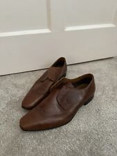 Mens Brown - Red Herring formal smart leather  dress shoes size 8.