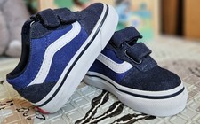 Vans Unisex Old School Classic Dual strap Toddler Shoes Uk Size 3.5 Brand New