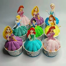 Princess cupcake toppers - cupcake,