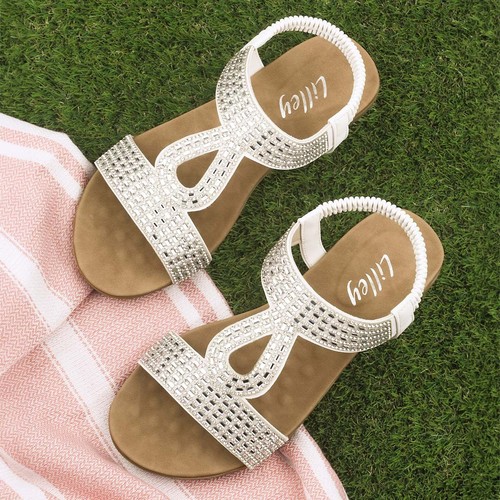 Lilley womens sandals white - womens,