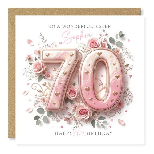 Personalised 70th birthday - personalised,