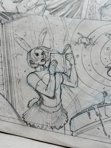 Rare tim seeley original art - rare,
