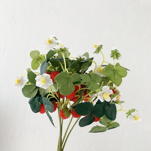 Artificial strawberry flowers - strawberry,