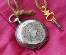 Antique silver key wind - antique,