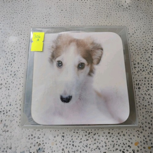 Mug coaster set a borzoi - coaster,