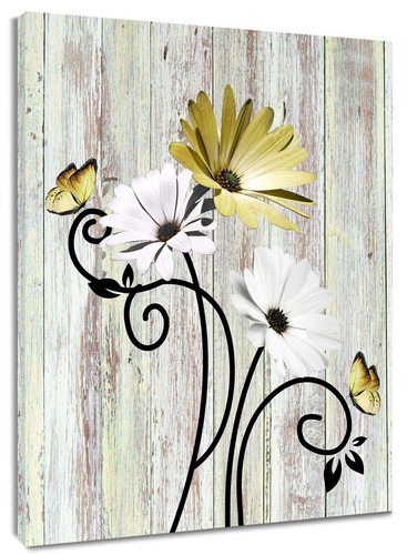 Hvest farmhouse yellow - yellow, daisy