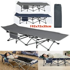 Single Folding Bed Camping Travel Heavy Duty Adult Lightweight With Bags