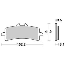 Front Brake Pads SBS 841HS For