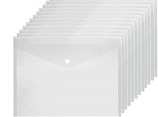 Plastic Wallets A4 Clear