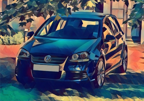 Volkswagen golf r32 blue - golf,