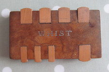 VINTAGE WOODEN WHIST MARKER -