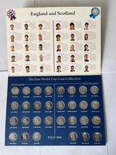 **Rare**Esso Italy 1990 World Cup Coin Collection - Complete and good condition.