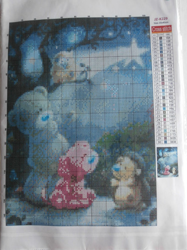Printed cross stitch - , kit