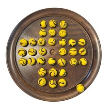 30cm Diameter WOODEN SOLITAIRE