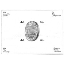 VINOLIA SOAP Victorian Advertisement 1898