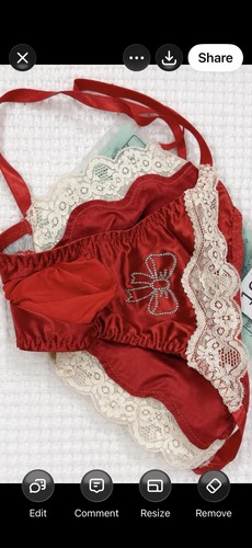 New red satin men novelty - new,