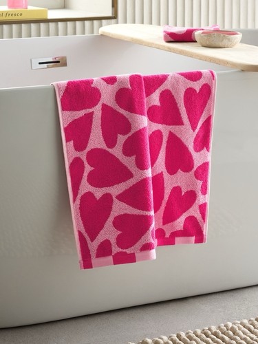 Pink heart print 100 cotton - heart, 100%
