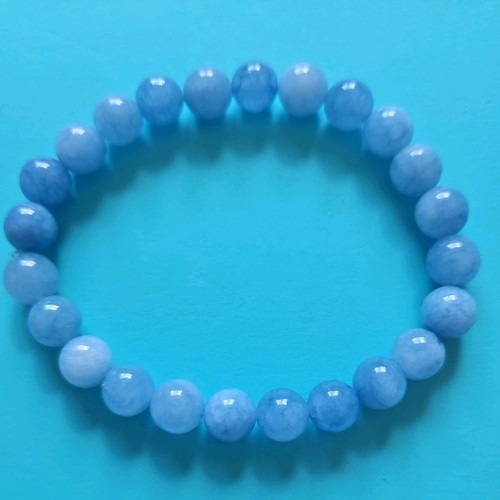 Blue lace agate gemstone - blue,