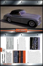 Alfa Romeo 6C Pinin Farina  - 1947 - Sports - Atlas Dream Cars Fact File Card