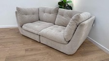 Sofology The Cocoon Fabric 3 Seater in Stone