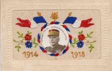 WW1 Patriotic Embroidered SILK