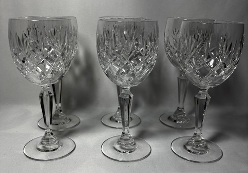 Vtg bohemia wine glasses made - bohemia,