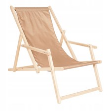 Wooden Garden Lounger Chair