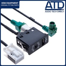 USB AUX Port Switch Cable For BMW 1 3 Series X1 E81 E87 E88 E82 E90 E91 E92