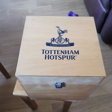 2005-06 Squad signed Tottenham Hotspur Football with wooden storage box. 