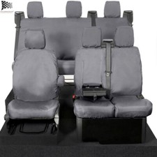 Ford Transit Custom Crew Cab All Seat Covers Tailored (2013-2023) Grey 102 131