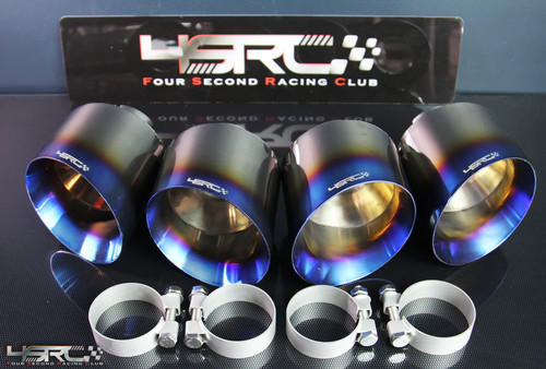 Full titanium exhaust - titanium, tips