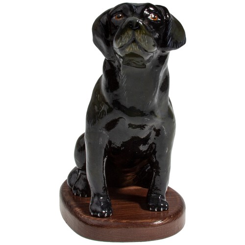 Black lab paper mache - lab,