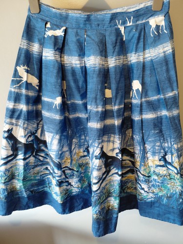 Hell bunny blue flare - blue, skirt