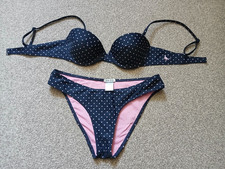 JACK WILLS NAVY & PINK SPOTTED