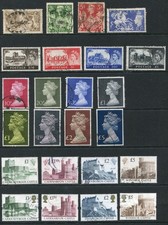 GB High-Value Definitive Stamps to £5 - 24x different stamps - as shown (FJ108)