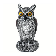 New solar fake owl decoy - new,
