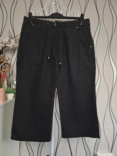 Primark black linen cotton - black,