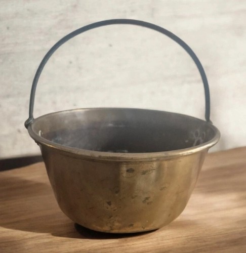 Brass jam pan preserve pot - jam,