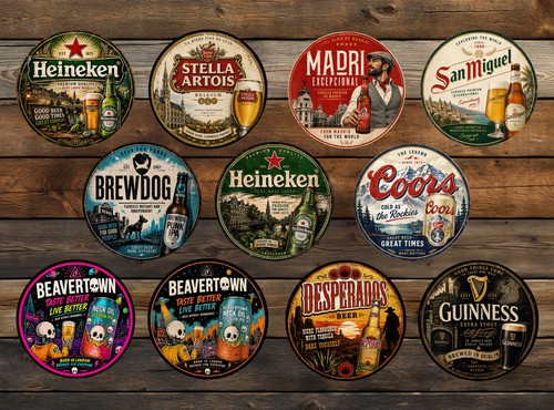 Vintage metal beer poster - vintage,