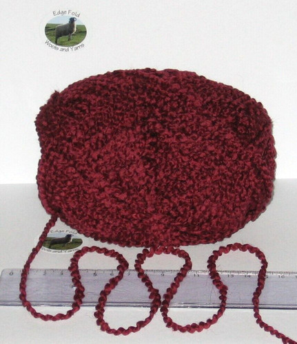 100g balls burgundy wavy - balls,