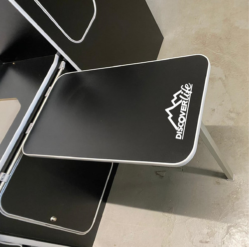 Black table grey trim - &,