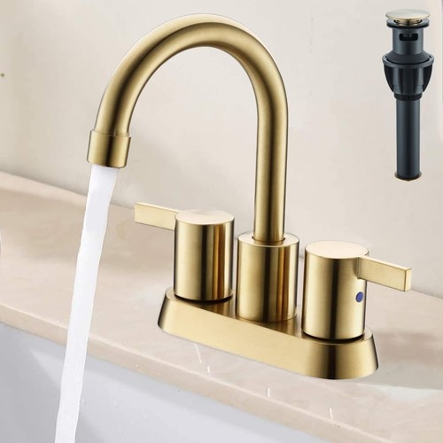Brushed gold bathroom sink - brushed,
