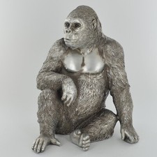 Antique Silver Large Gorilla