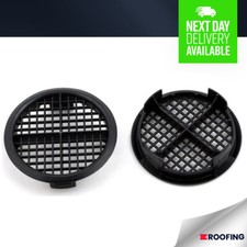 Timloc Plastic Push-In Soffit Air Vents 70mm Round Eaves Ventilation