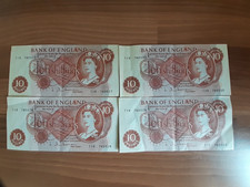 Ten Shillings Banknotes X4