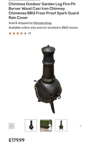 Solid cast iron - iron, chiminea