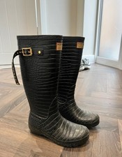 Jimmy Choo Hunter Croc Wellington Wellie Boots UK Size 3 EUR 36