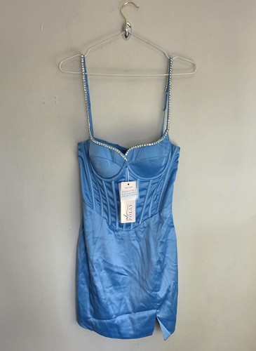 Polly teal blue - polly, satin