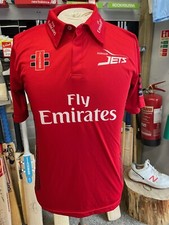 Durham Jets T20 Short Sleeved Replica Cricket Shirt Size Small - Free P&P